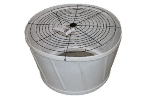 14" Discharge Poly Cone w/Outlet Guard, SS  Hdw